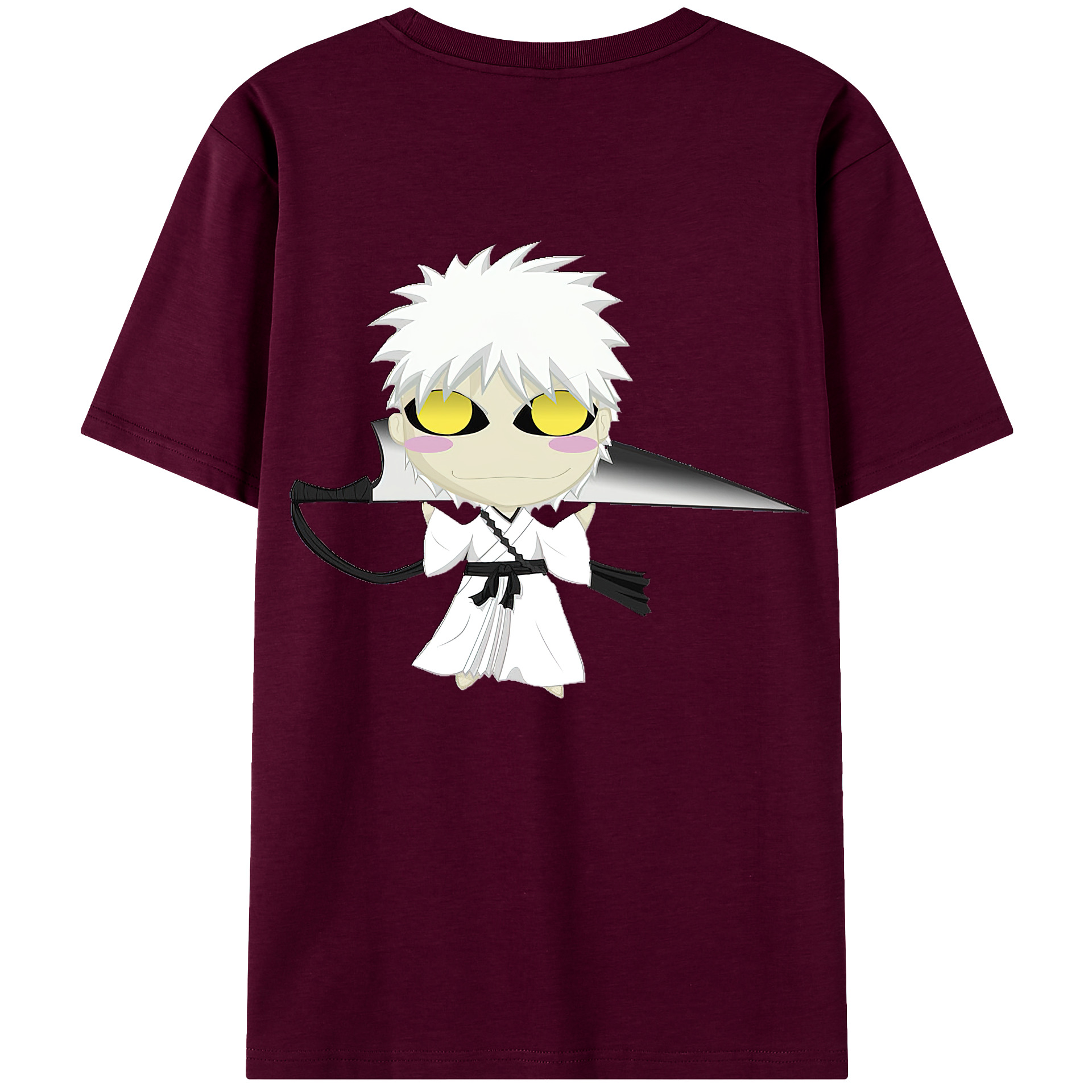 （画像用） ブリーチ 黒崎一護（くろさき いちご）BLEACH Kurosaki Ichigo レディース半袖Tシャツ(バックプリント)